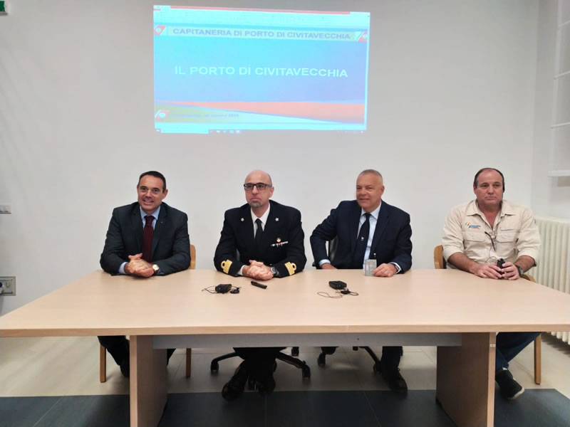 Una delegazione di Piloti brasiliani in visita al porto di Civitavecchia